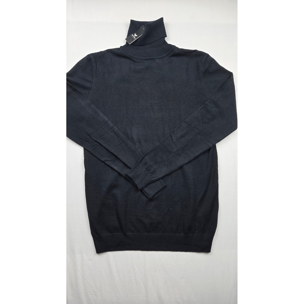 NINE BULL Womens Black Turtleneck Sweater Long Sleeve Knit Top Size M‎